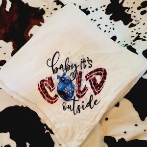 Baby Its Cold Outside Christmas Throw Blanket